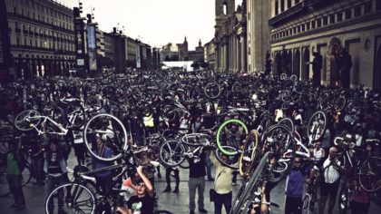 Manifestación de ciclistas en CDMX