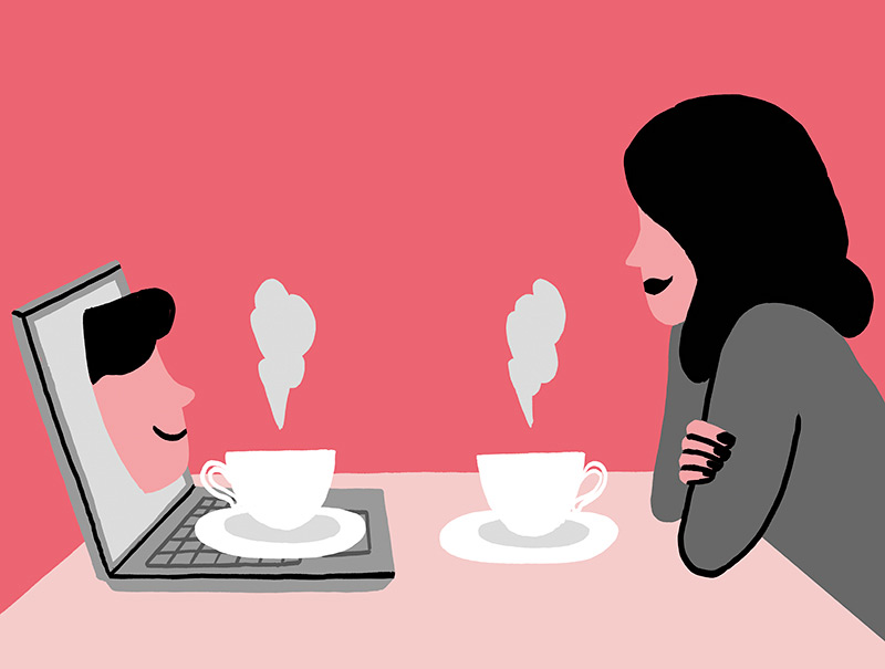 Relaciones virtuales en cuarentena