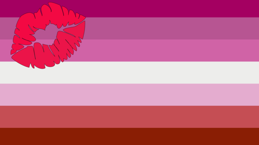 bandera lesbiana