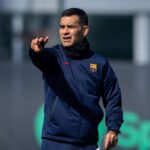 Rafael Márquez entrenando al Barcelona