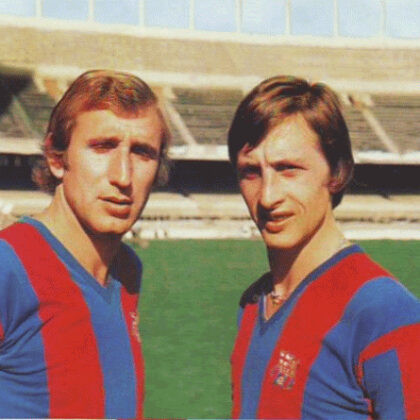 Johan Cruyff y Carles Rexach