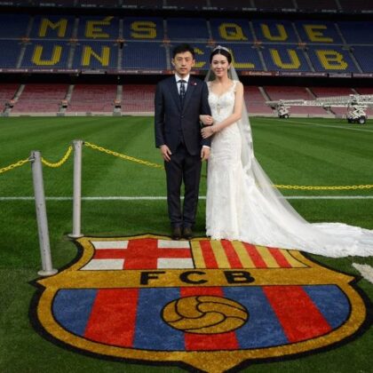 Boda en el Camp Nou